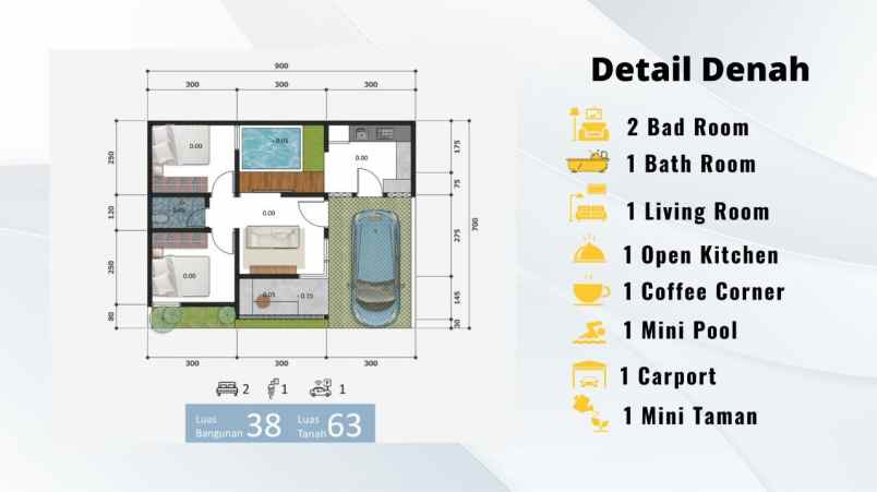 rumah syariah hanya 6km ke stasiun bogor