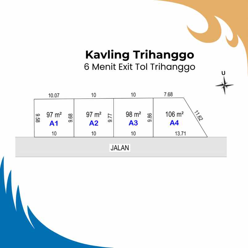 tanah jambon dekat exit toll jogja