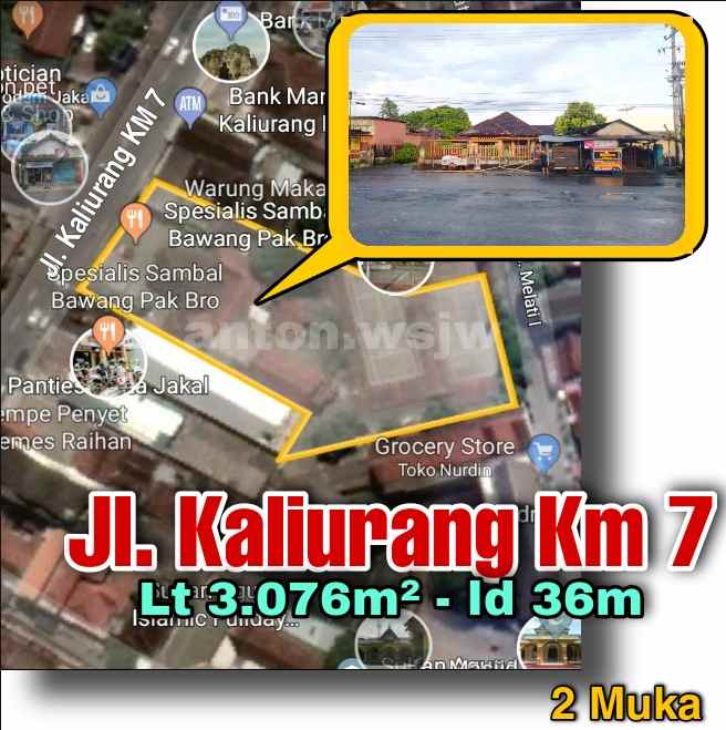 tanah jl kaliurang km 7 selatan