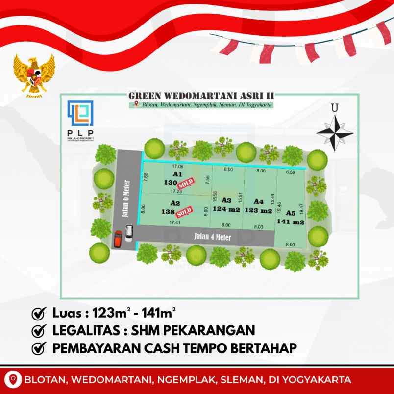 tanah kavling strategis pinggir jalan area ngemplak