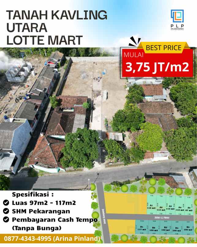 tanah kavling utara lotte mart maguwoharjo