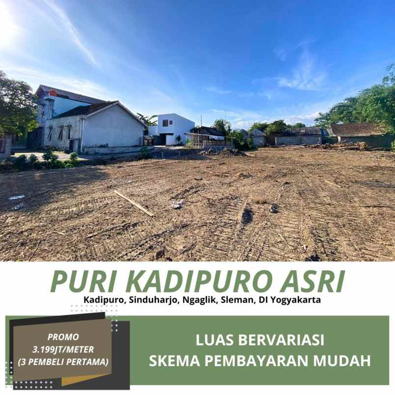 tanah murah area jl damai dan jl palagan km 9