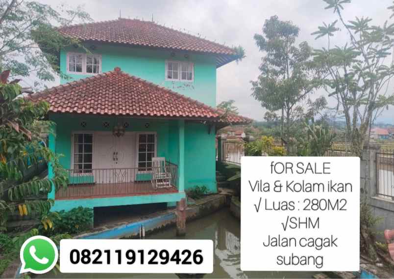 vila kolam ikan jalan cagak subang jawa barat