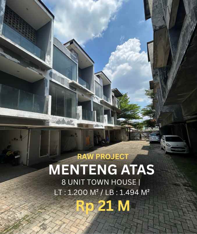 dijual 8 hometown di menteng atas
