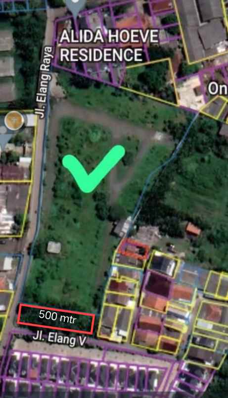 dijual cepat tanah kavling pinggir jalan
