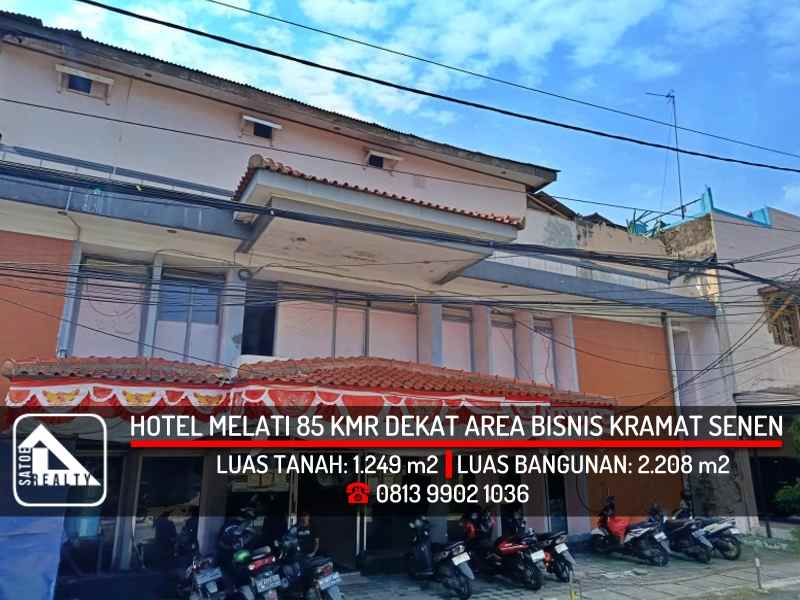 dijual hotel kramat pulo kramat senen