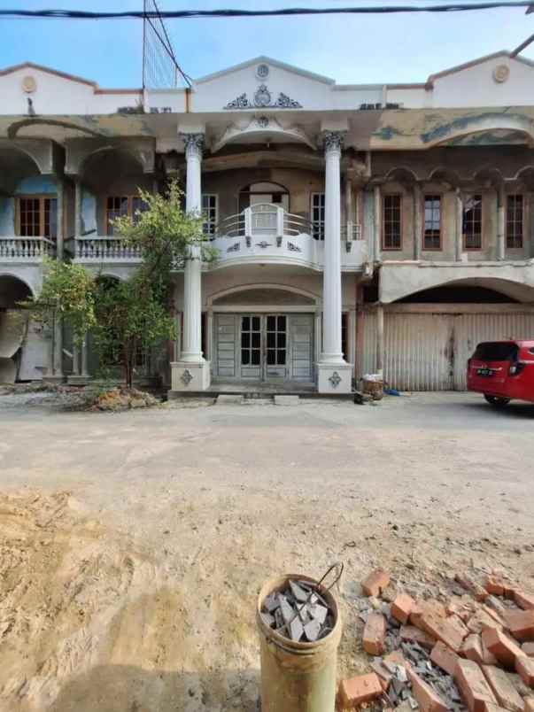 dijual ruko gandeng 3 di sebrang pasar pagi arengka