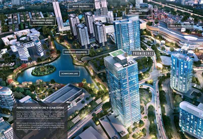 dijual ruko gudang kantor the prominence office