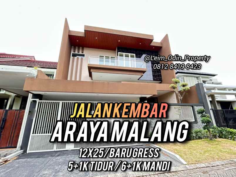 dijual rumah araya malang raya golf