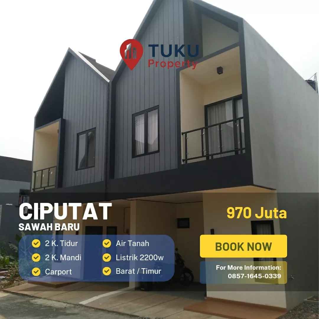 dijual rumah baru dekat stasiun sudimara