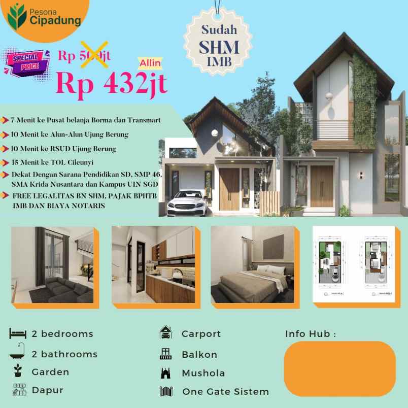 dijual rumah cipadung cilengkrang bandung