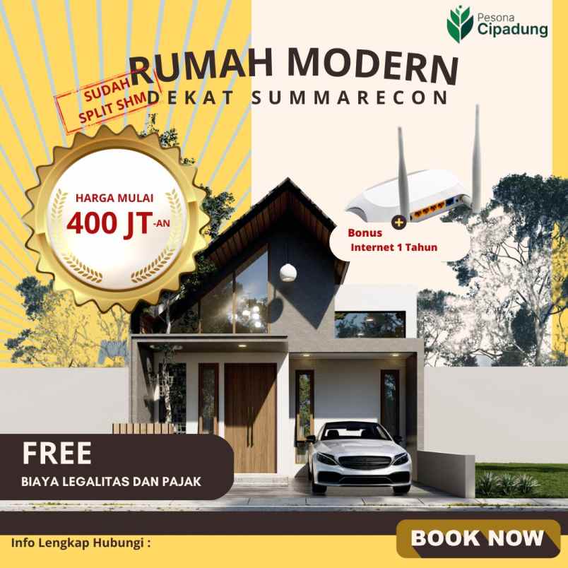 dijual rumah cipadung cilengkrang bandung