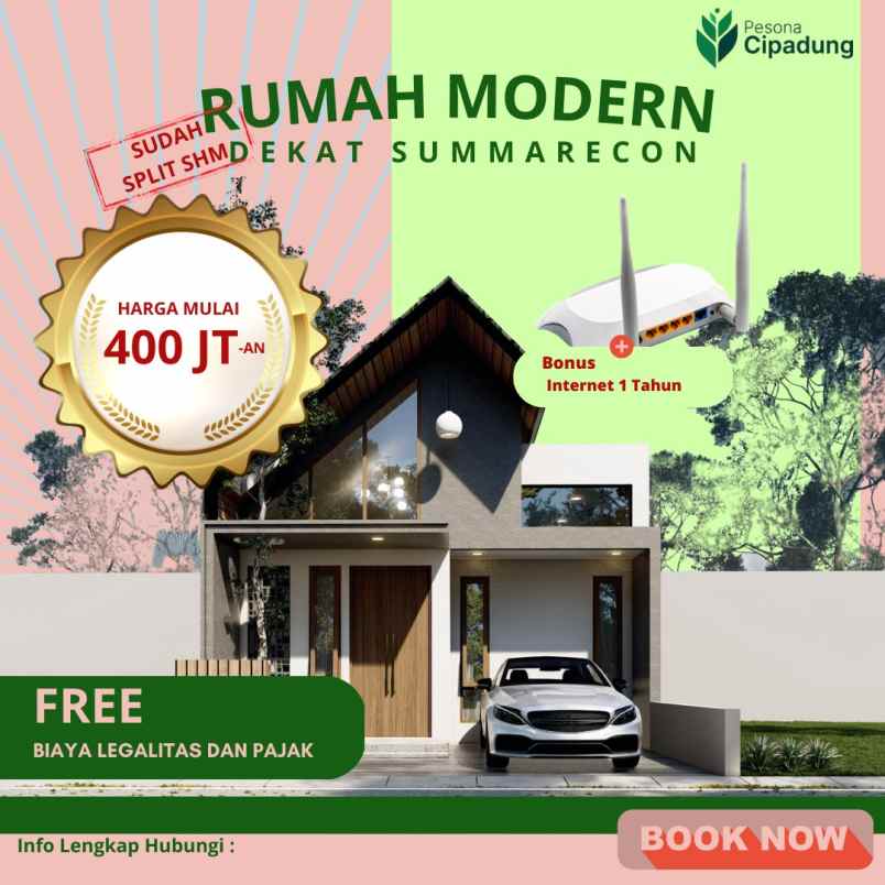 dijual rumah cipadung cilengkrang bandung