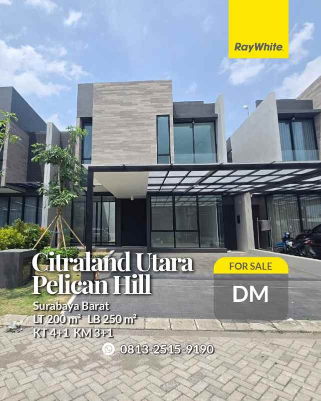 dijual rumah citraland utara pelican hill