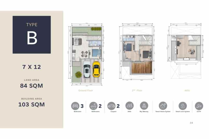 dijual rumah cluster maison de wisteria