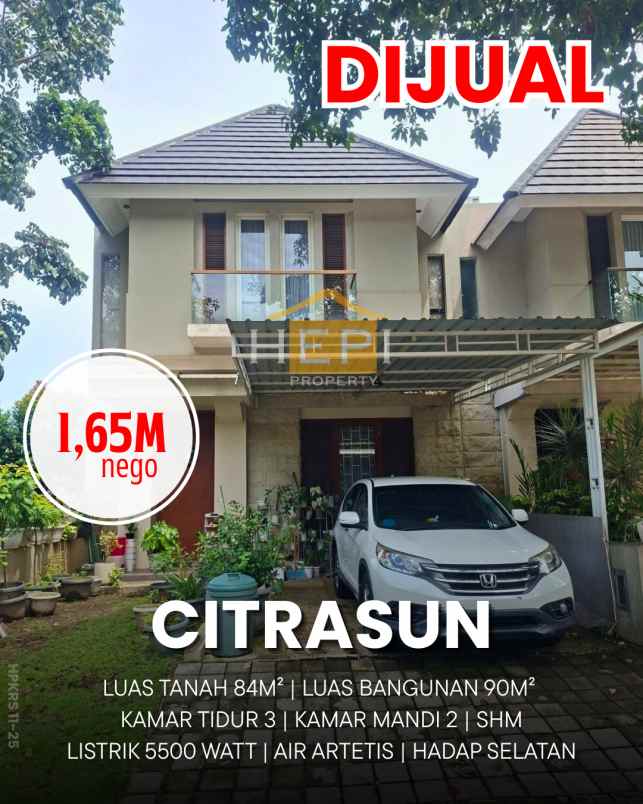 dijual rumah di citrasun garden semarang