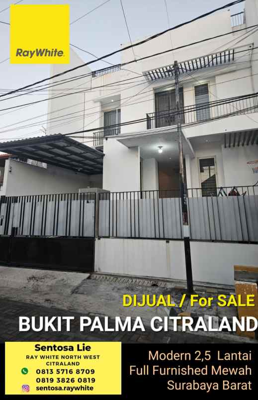 dijual rumah jalan bukit palma citraland