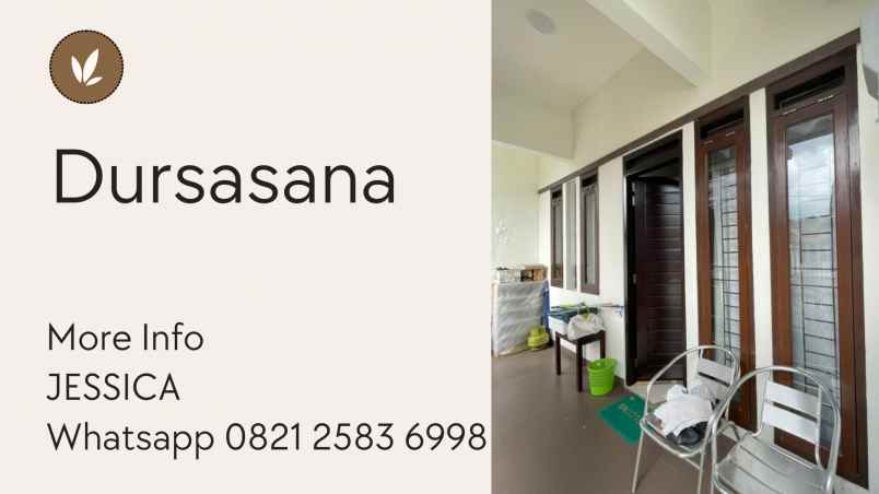 dijual rumah jalan dursasana