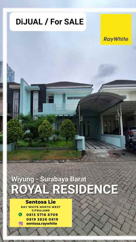 dijual rumah jalan royal residence