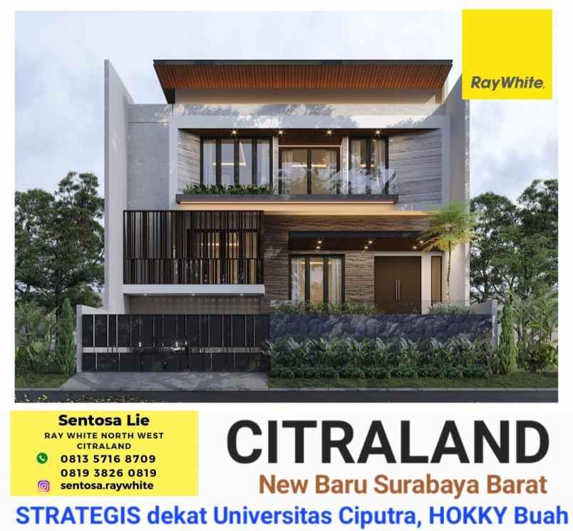 dijual rumah jalan waterfront