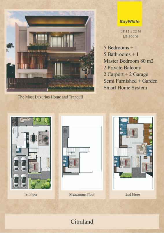 dijual rumah jalan waterfront