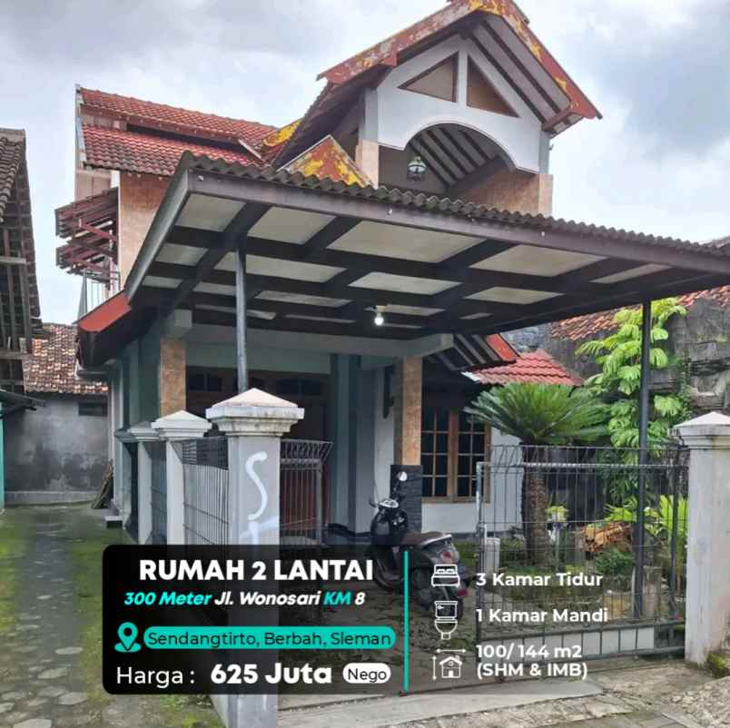 dijual rumah jl wonosari km 8