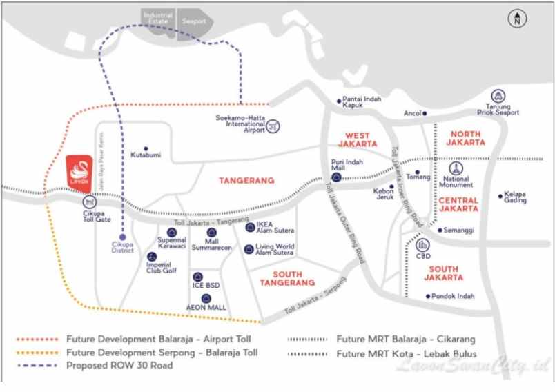 dijual rumah lavon swan city tangerang