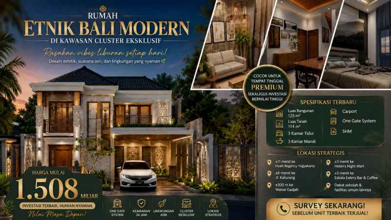 dijual rumah perumahan palagan ngalik