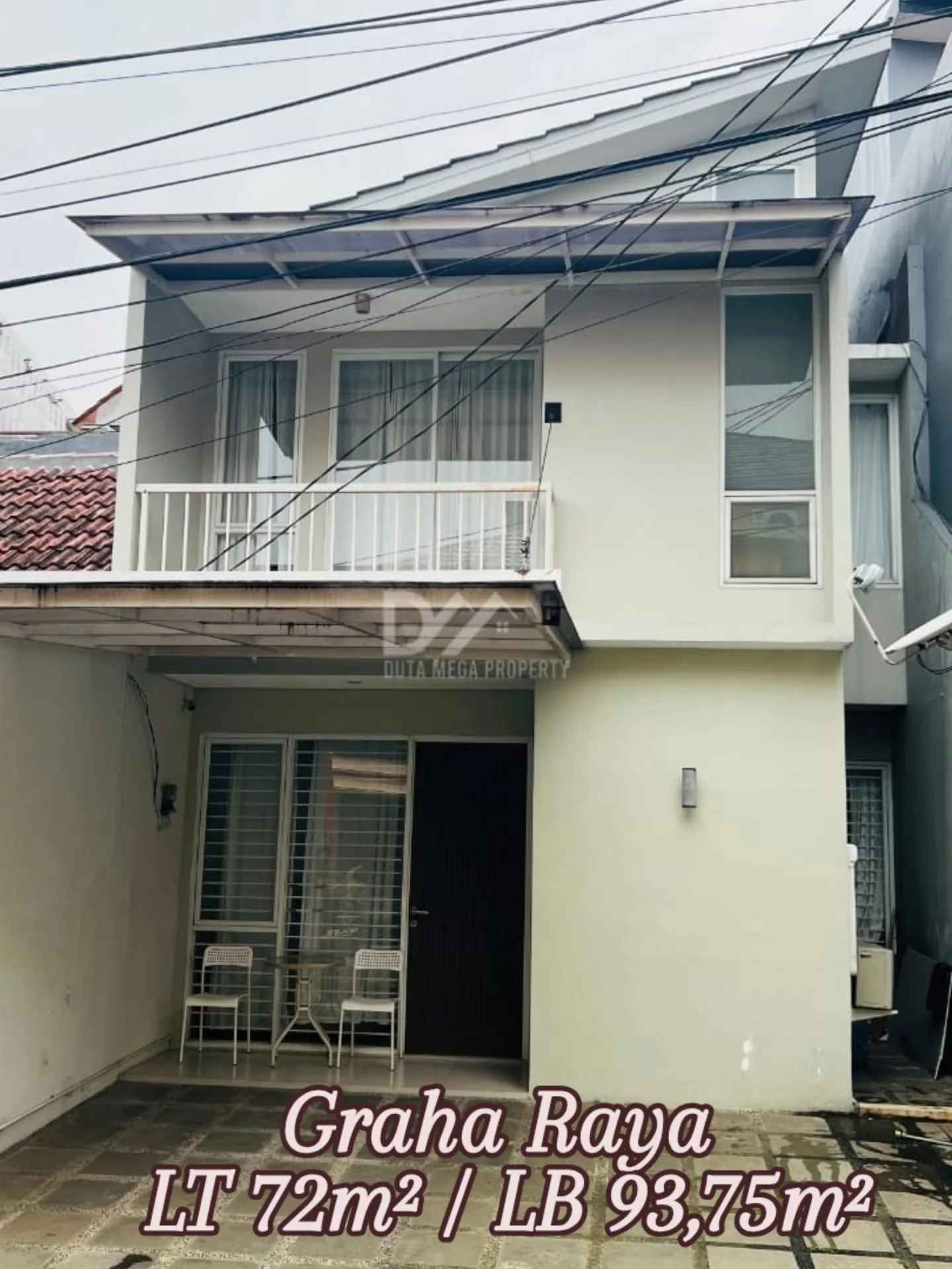 dijual rumah semi furnished di graha raya bintaro