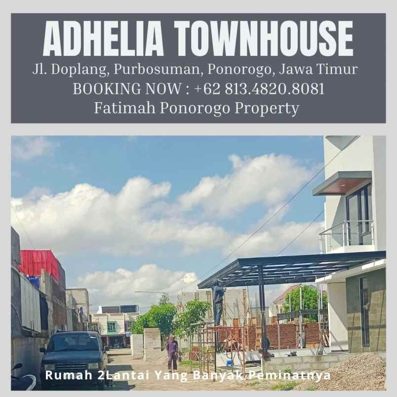 dijual rumah terakhir 2 lantai syariah ponorogo