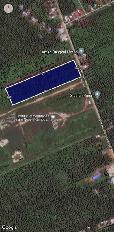 dijual tanah ahmad yani purun besar mempawah pontianak