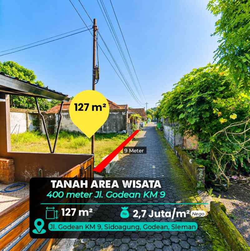 dijual tanah godean km 9
