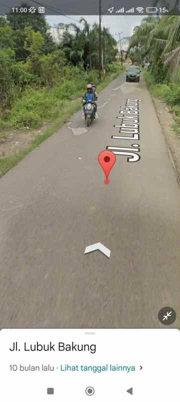 dijual tanah jalan lubuk bakung