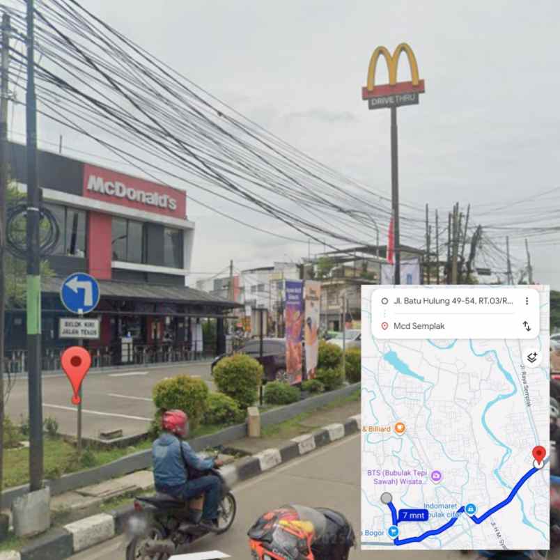 dijual tanah jl batu hulung margajaya