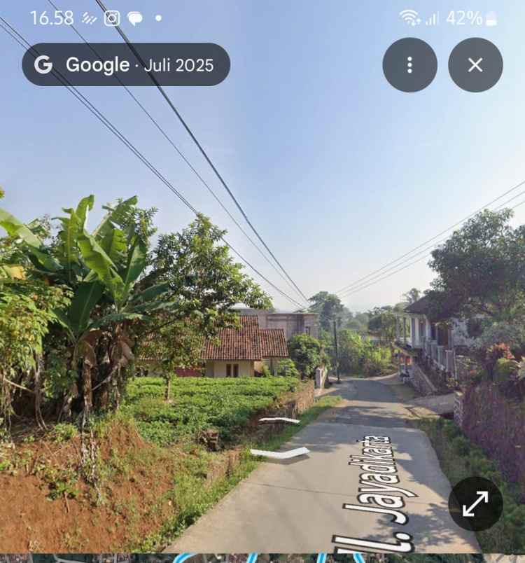 dijual tanah jl jayadikarta cihanyir