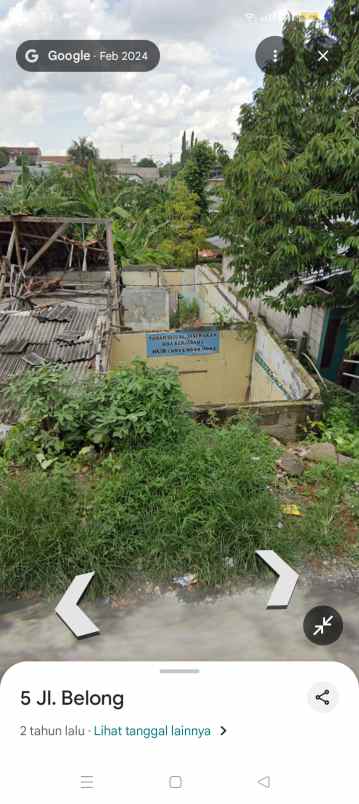 dijual tanah jl nangka gg belong