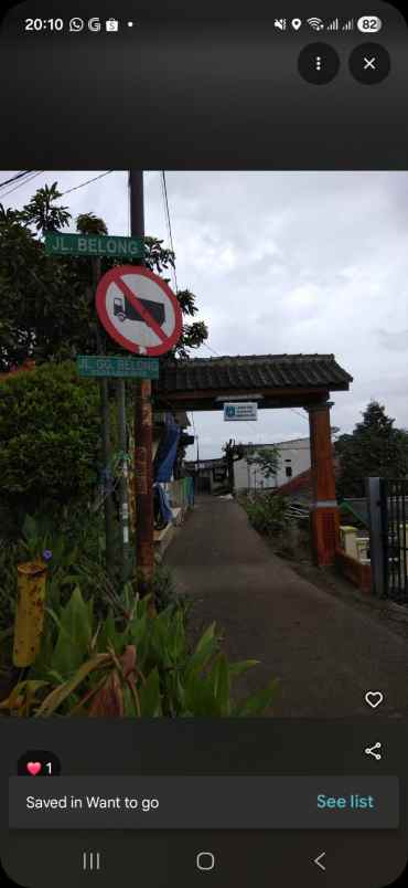 dijual tanah jl nangka gg belong