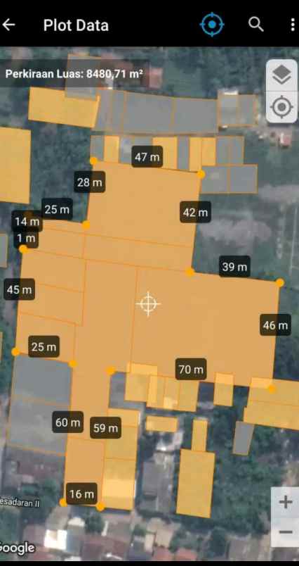 dijual tanah jln kesadaran il pondok