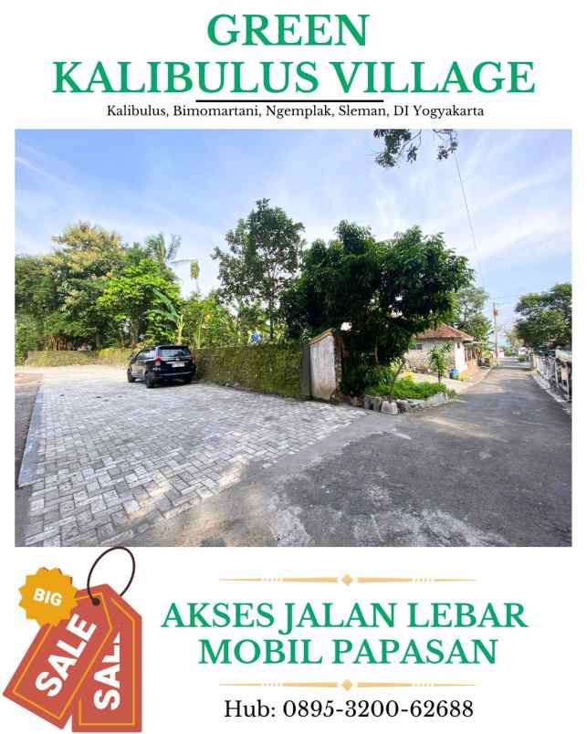 dijual tanah kalibulus bimomartani