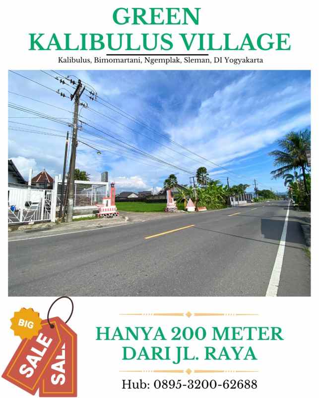 dijual tanah kalibulus bimomartani