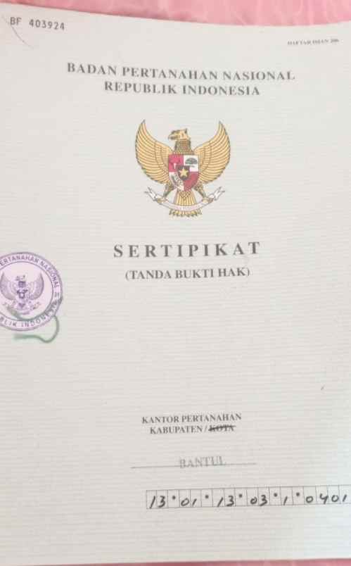 dijual tanah sawah produksi