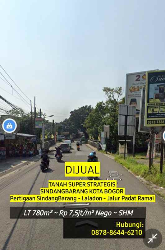 dijual tanah sindangbarang