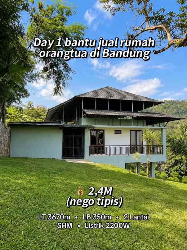 dijual villa kampung batununggal legok