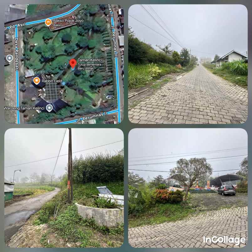 dijual wisata taman kelinci tanah kavling