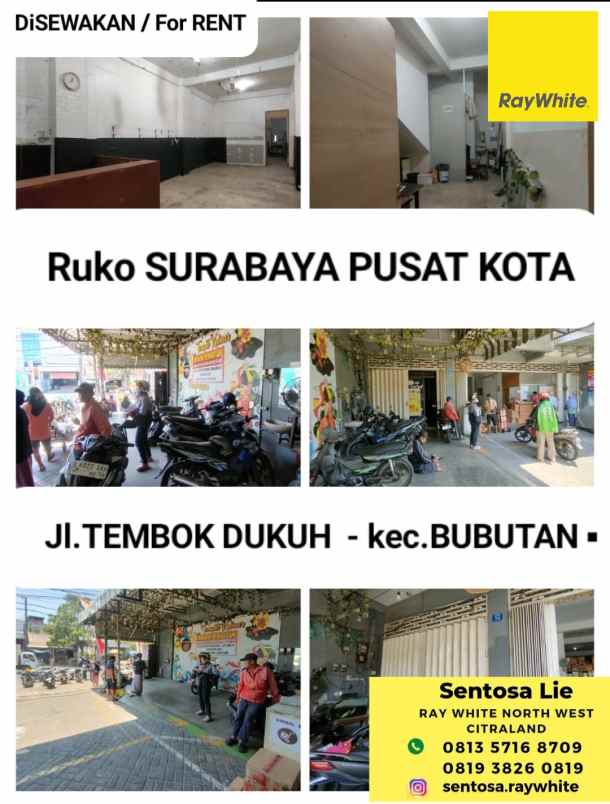 disewakan ruko gudang kantor jalan tembok dukuh