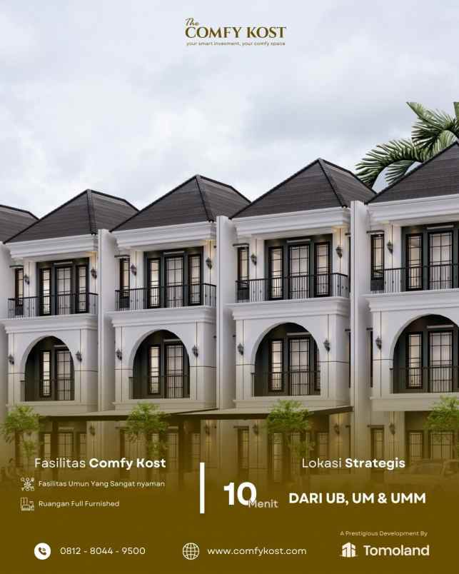 hub kost premium dijual dengan desain elegan american