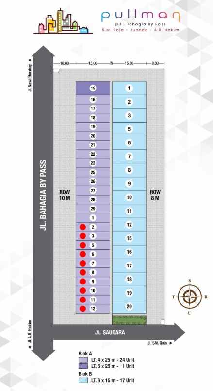 jual ruko dan villa komplek pullman business district