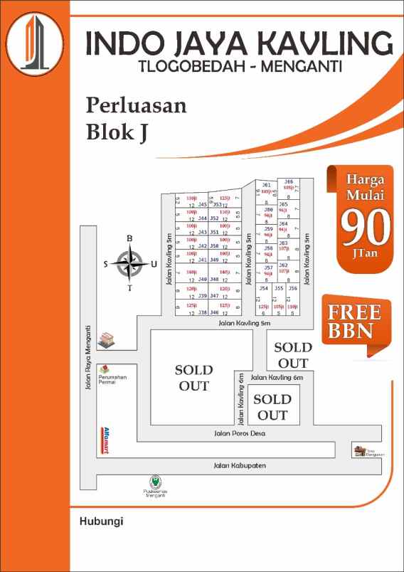 kavling laris manis tlogobeda menganti