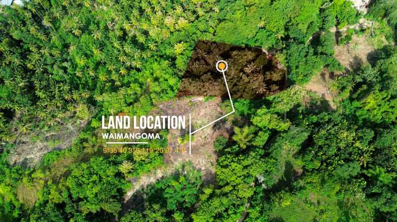 kavling waimangoma dengan pemandangan laut 4 002 m