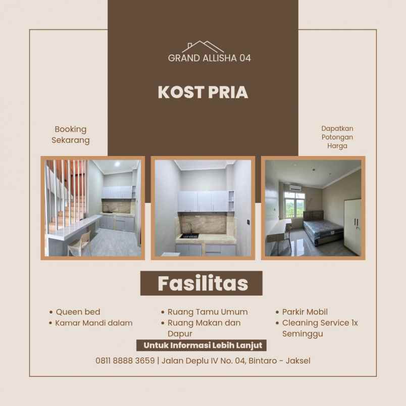 kost putra eksklusif jakarta selatan